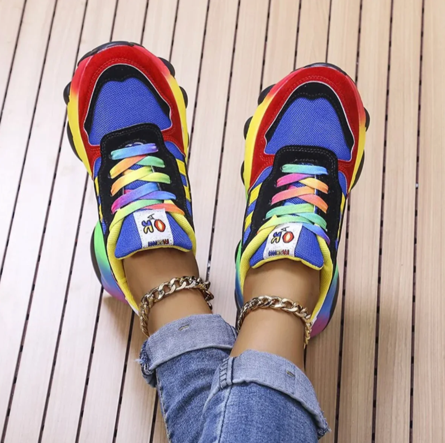 ARIZEL - Bunte, modische orthopädische Turnschuhe