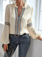 Clara Bluse Damen – Elegant mit Puffärmeln