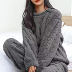 Emma Fleece-Pyjama-Set Damen – Warm und Kuschelig