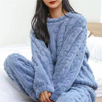 Emma Fleece-Pyjama-Set Damen – Warm und Kuschelig