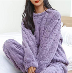 Emma Fleece-Pyjama-Set Damen – Warm und Kuschelig