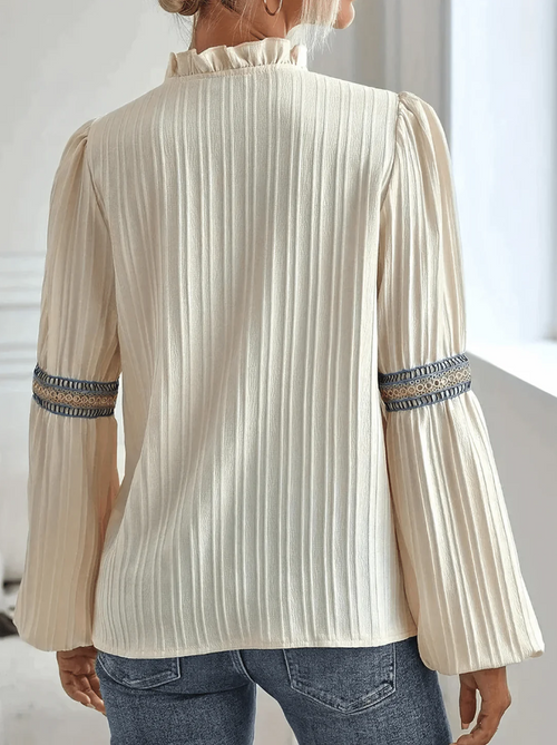 Clara Bluse Damen – Elegant mit Puffärmeln