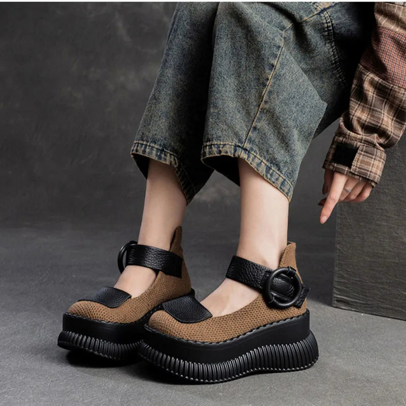Plateau-Riemen-Schuhe - Rinoa