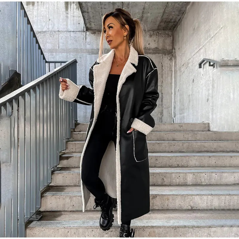 Lederjacke mit praktischen Taschen