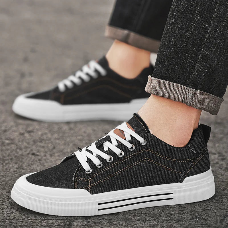 Low-Top Denim-Schuh - Delap