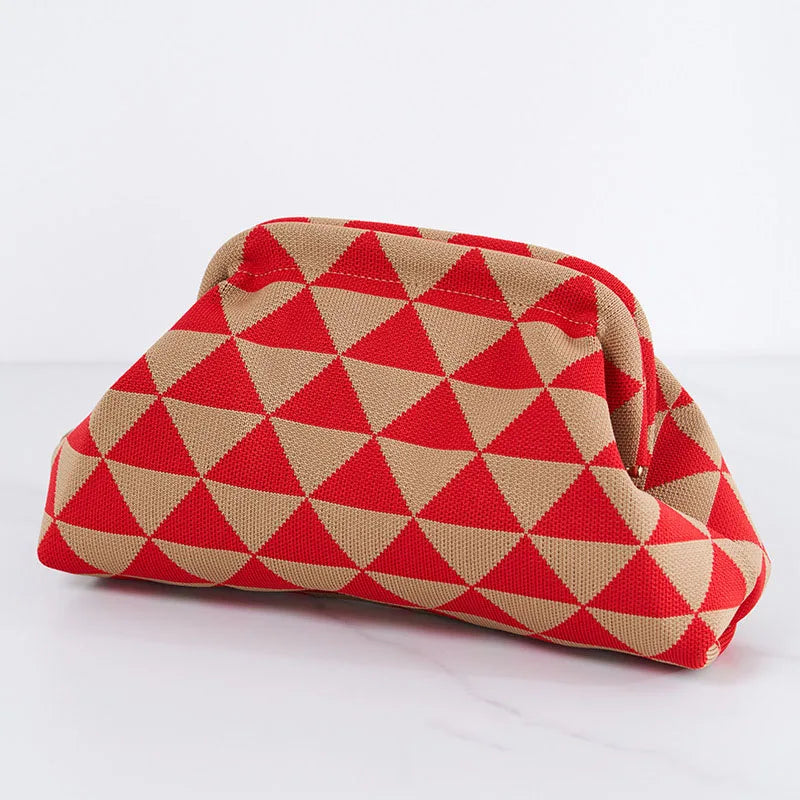Women's gewebte Tasche Frühling Sommer Stil mit gestreiften Design