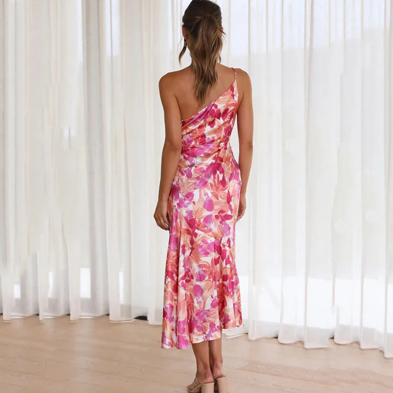 Sofy - Elegantes Midikleid mit Neckholder für Frauen