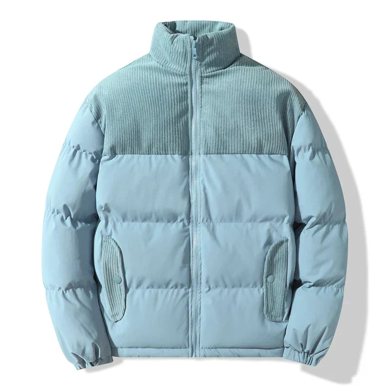 Unisex-Steppjacke mit Korddetails - Aiden