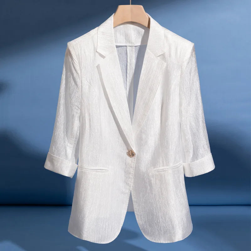 Glänzender taillierter Blazer - Palmira