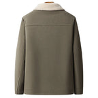 Herren-Fleece-Kragenjacke - Olivier