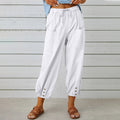 Elda Hosen - Damen Leinen-Capri-Hose für entspannten Komfort im lockeren Stil