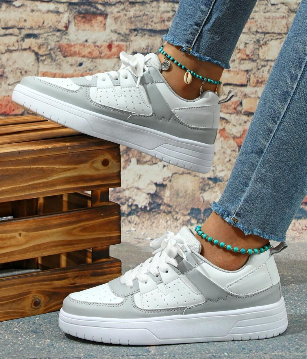 Sophie – Modische Soft Sneaks Sneaker für Damen mit Leopardenmuster und aufregenden Prints