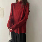 Elegance Pullover mit hohem Ausschnitt
