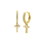 Shiny Letter Ohrringe 18K Vergoldet