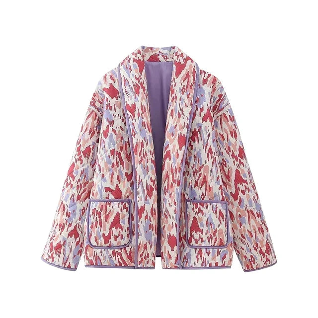 Brianna - Vintage bedruckter Patchwork-Mantel