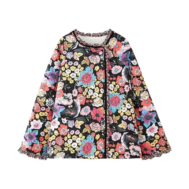 Brianna - Vintage bedruckter Patchwork-Mantel