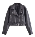 Lederjacke im Retro-Stil