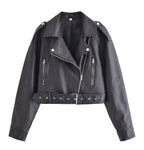 Lederjacke im Retro-Stil