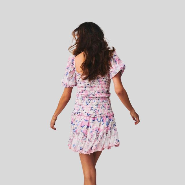 Madeline - Blumenkleid mit Puffärmeln