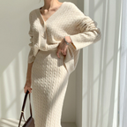 AMALIE - Set aus Strickoberteil und Rock