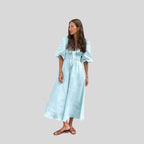 Alorica - Vintage-inspiriertes Midikleid mit Puffärmeln