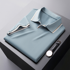 Ceran - Ungeknüpftes Poloshirt aus Seide
