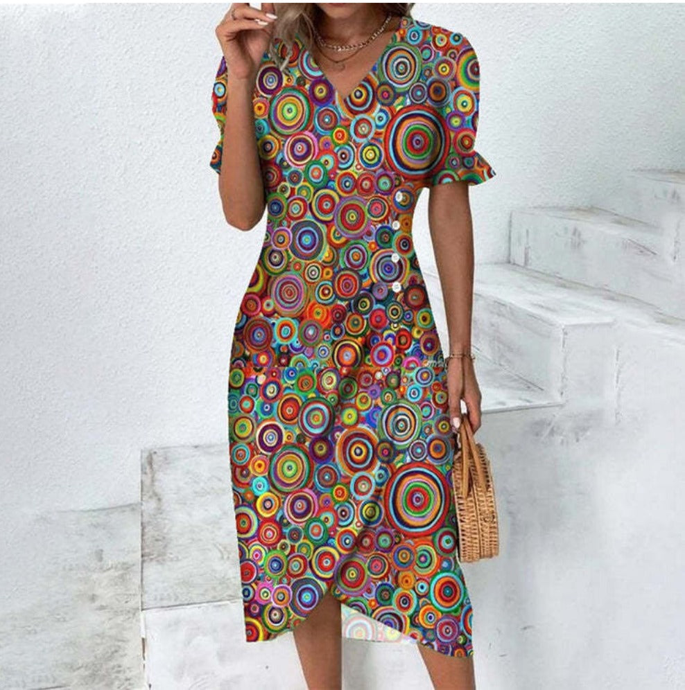 Piera - Feines Kleid mit Knöpfen