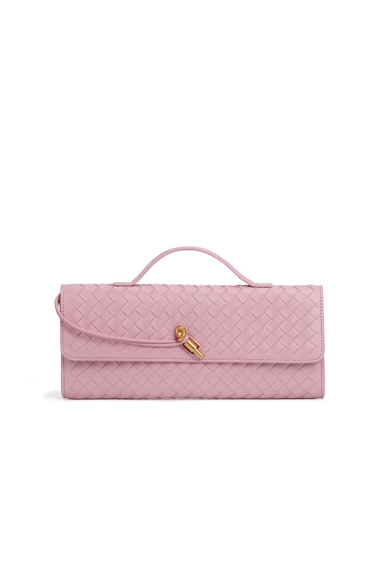 Baguette-Tasche für Frauen mit gewebter Struktur und verstellbarem Riemen