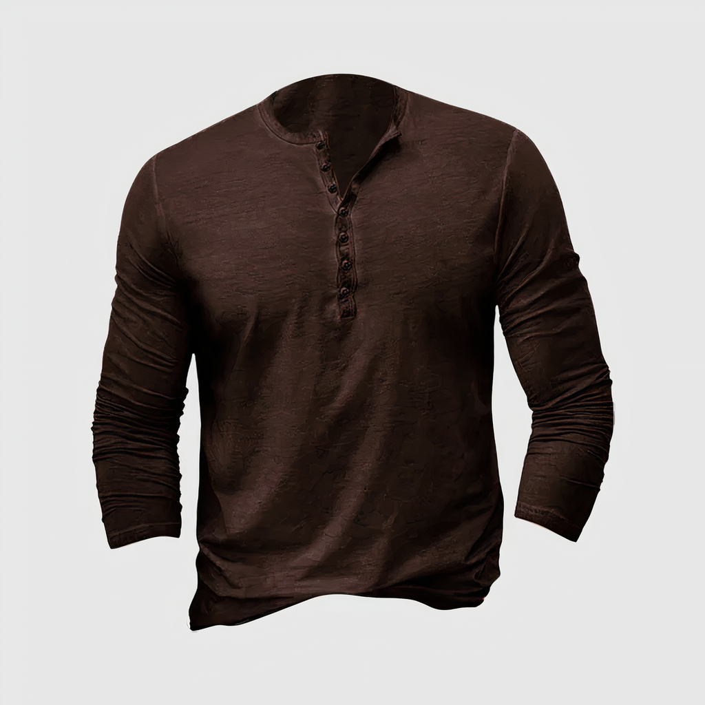 ZENO - Klassisches Henley-Hemd