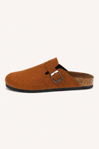 Geschlossene Unisex-Clogs mit verstellbarem Riemen, seitlicher Schnalle und offener Ferse – Hartmut