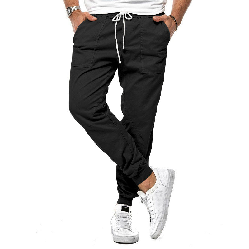 Konische Herren-Jogginghose mit Kordelzug und Taschen - Falk