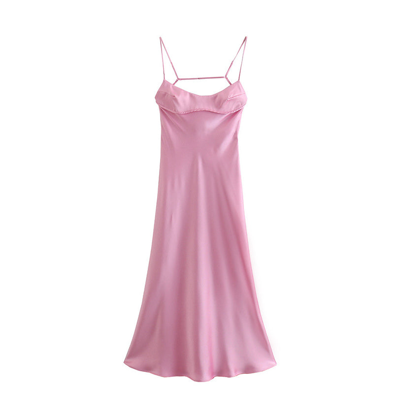 Riemchen-Maxikleid mit elegantem geradem Ausschnitt - Ashley