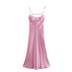 Riemchen-Maxikleid mit elegantem geradem Ausschnitt - Ashley