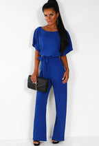 Langer Damenoverall mit eleganter verstellbarer Taille - Elvira