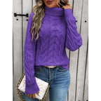 Damen-Rollkragenpullover aus Strick - Freja