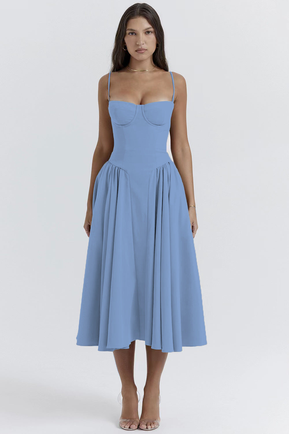 Caro - Kunstvolles Retro-Midikleid