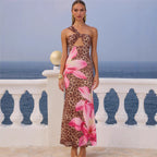 Damen Maxikleid mit Blumen- und Tierprint - Calira