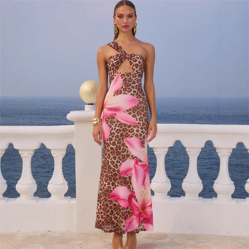Damen Maxikleid mit Blumen- und Tierprint - Calira