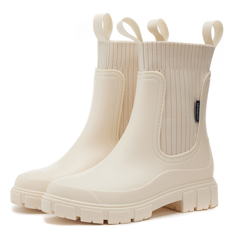 Wasserdichte Damen-Regenstiefel mit funktioneller Sohlenerhöhung - Elske