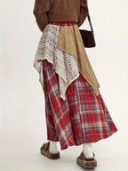 Asymmetrischer langer Trapezrock, elegant und modern - Diana