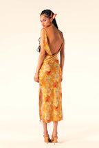 Alesha - Maxikleid mit bedruckten Kutten