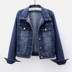 Kurze, taillierte Damen-Jeansjacke - Adelheid