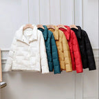Kurze Damen-Steppjacke mit hohem Kragen - Valery
