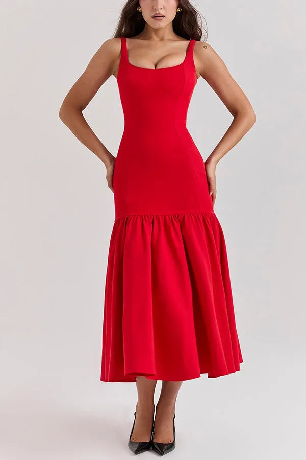 Ariana - Elegantes Kleid mit Falten und schmalem Schnitt
