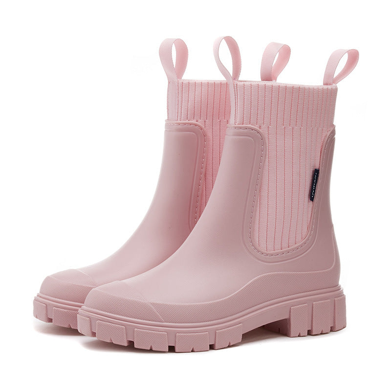 Wasserdichte Damen-Regenstiefel mit funktioneller Sohlenerhöhung - Elske