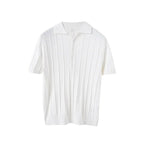 Faziel - Kurzarm-Poloshirt in reiner Farbe