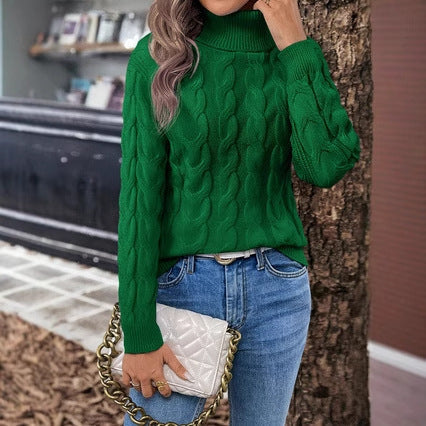 Damen-Rollkragenpullover aus Strick - Freja