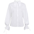 Karen - Modische weiße lässige Bluse