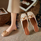 Damen-Slipper mit Metallbeschlägen - Odalys
