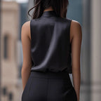Damen-Halstertop mit raffiniertem Schnitt - Miwa